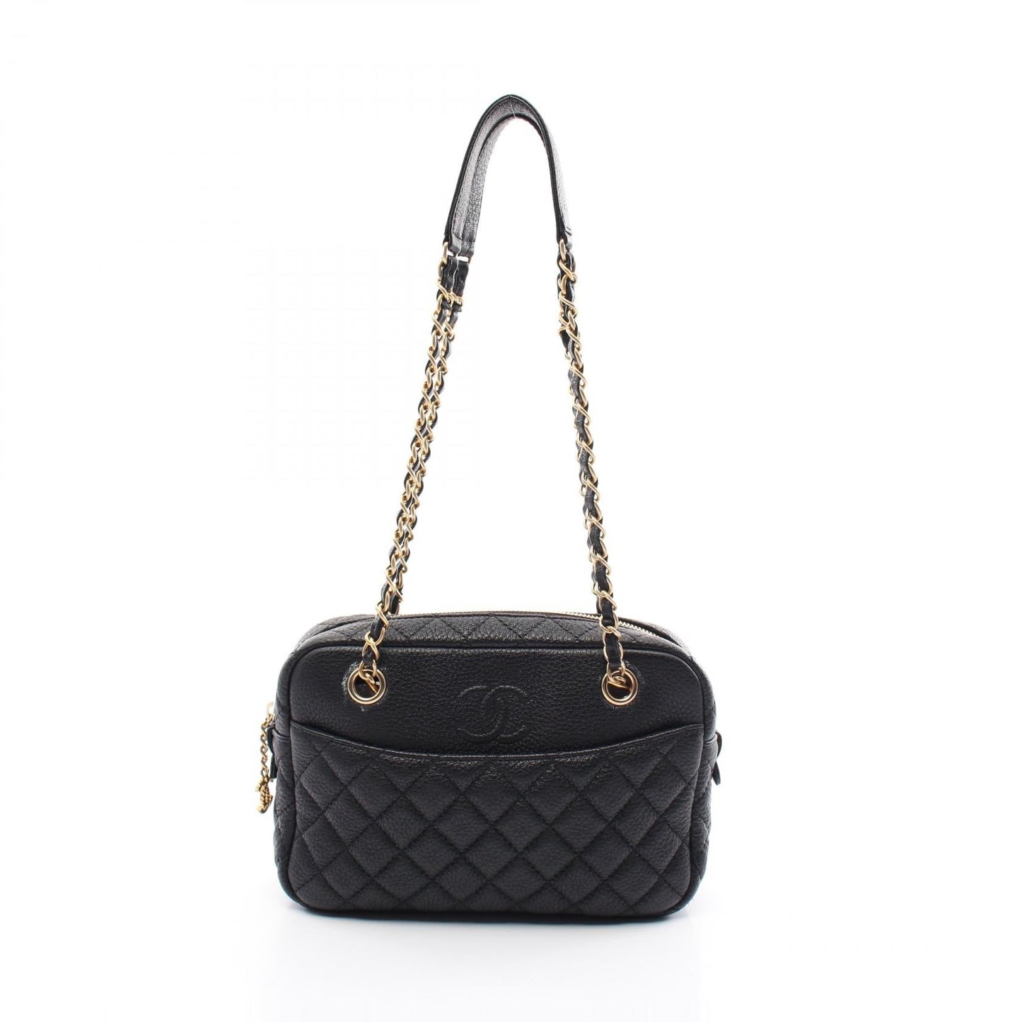 Chanel Matelasse Leather Shoulder Bag Black