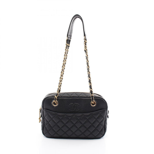Chanel Matelasse Leather Shoulder Bag Black