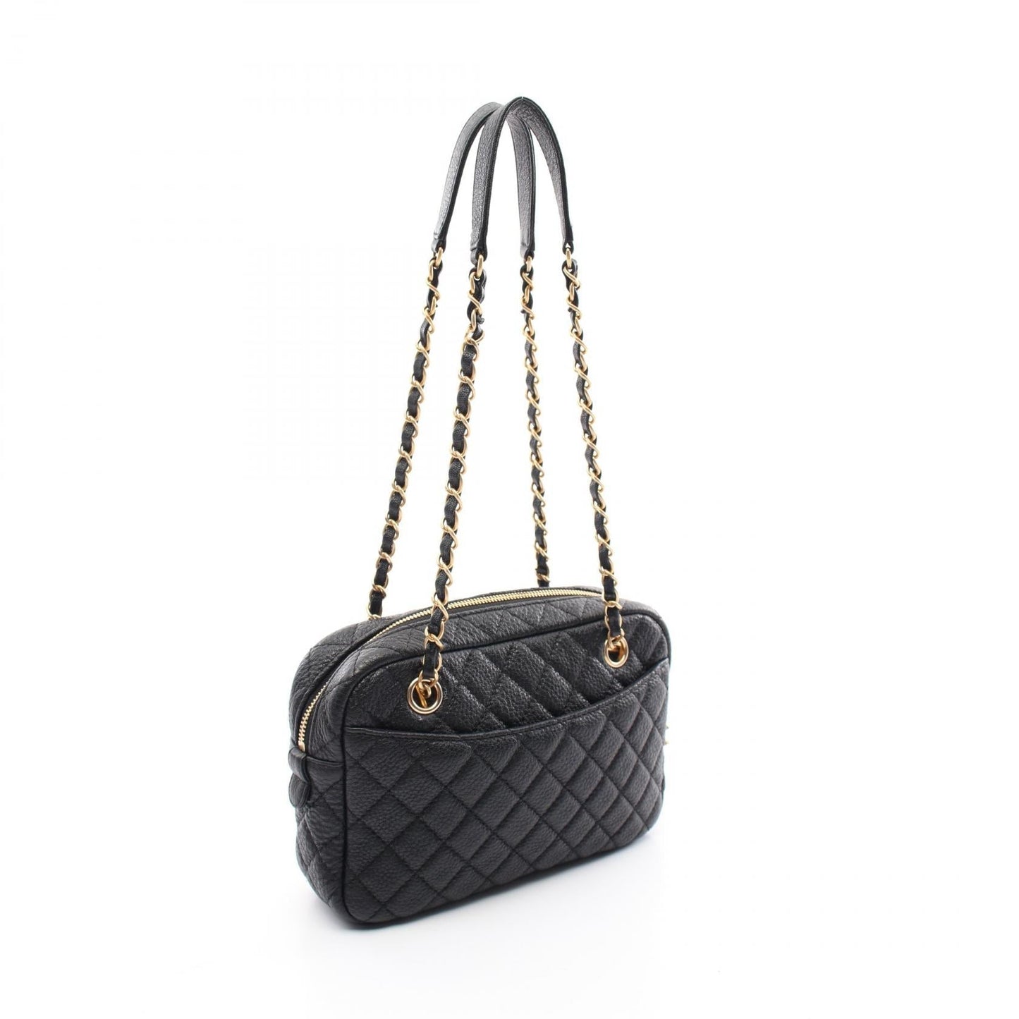Chanel Matelasse Leather Shoulder Bag Black