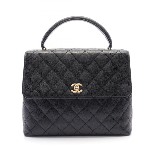 Chanel Matelasse Handbag Caviar Skin Black