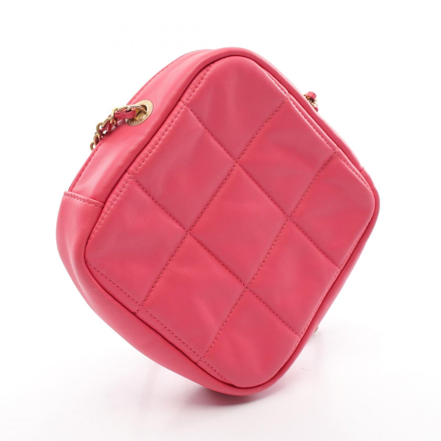 Chanel Matelasse Lambskin Shoulder Bag Pink