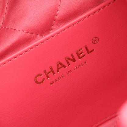 Chanel 22 Leather 2way Shoulder Bag Pink