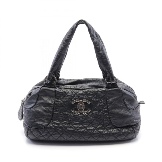 Chanel Matelasse Coco Mark Leather Handbag