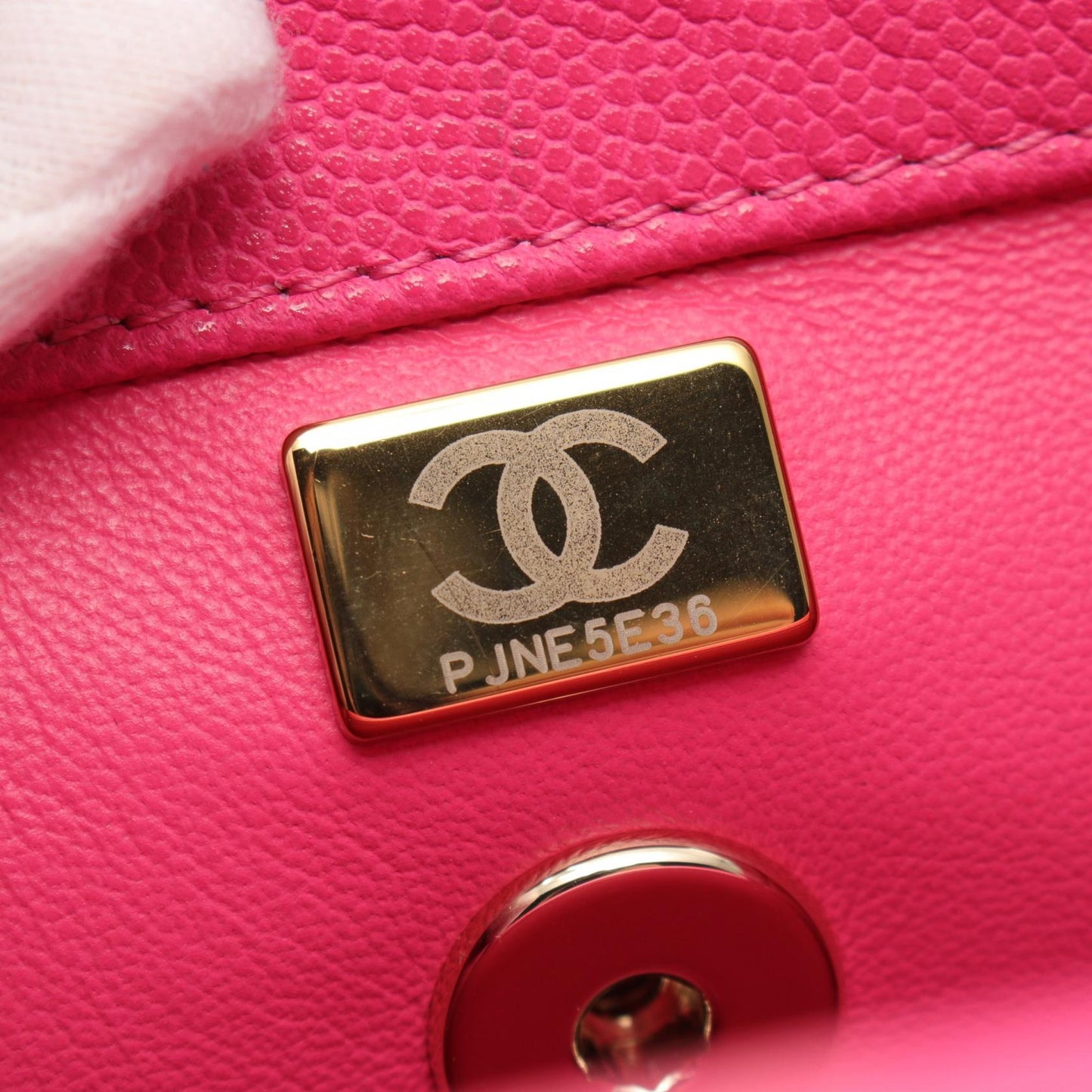 Chanel Caviar Coco Handle Flap Handbag A92990