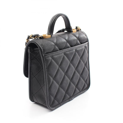 Chanel Small Top Handle Shoulder Bag Black