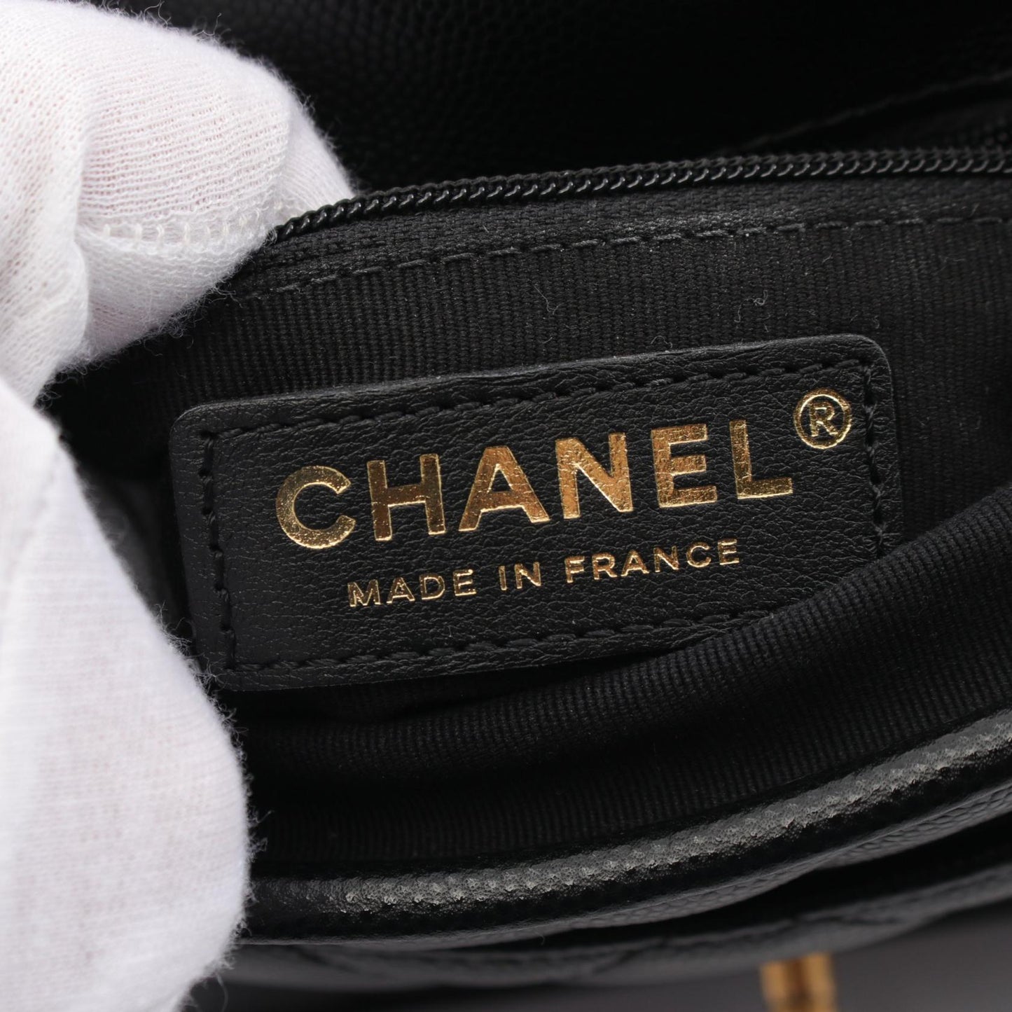 Chanel Small Top Handle Shoulder Bag Black
