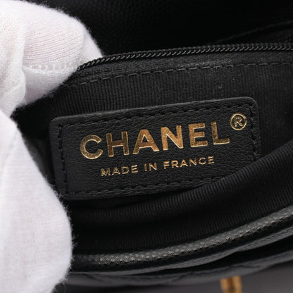 Chanel Small Top Handle Shoulder Bag Black