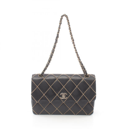Chanel Leather Wild Stitch Shoulder Bag A14687