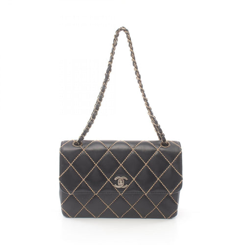 Chanel Leather Wild Stitch Shoulder Bag A14687