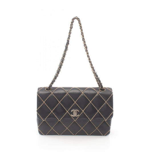 Chanel Leather Wild Stitch Shoulder Bag A14687