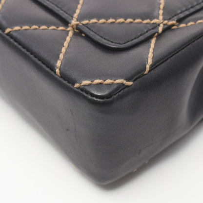 Chanel Leather Wild Stitch Shoulder Bag A14687