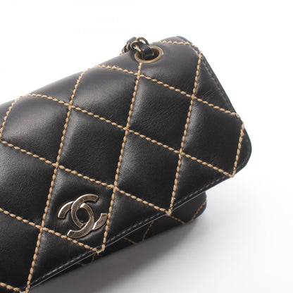 Chanel Leather Wild Stitch Shoulder Bag A14687