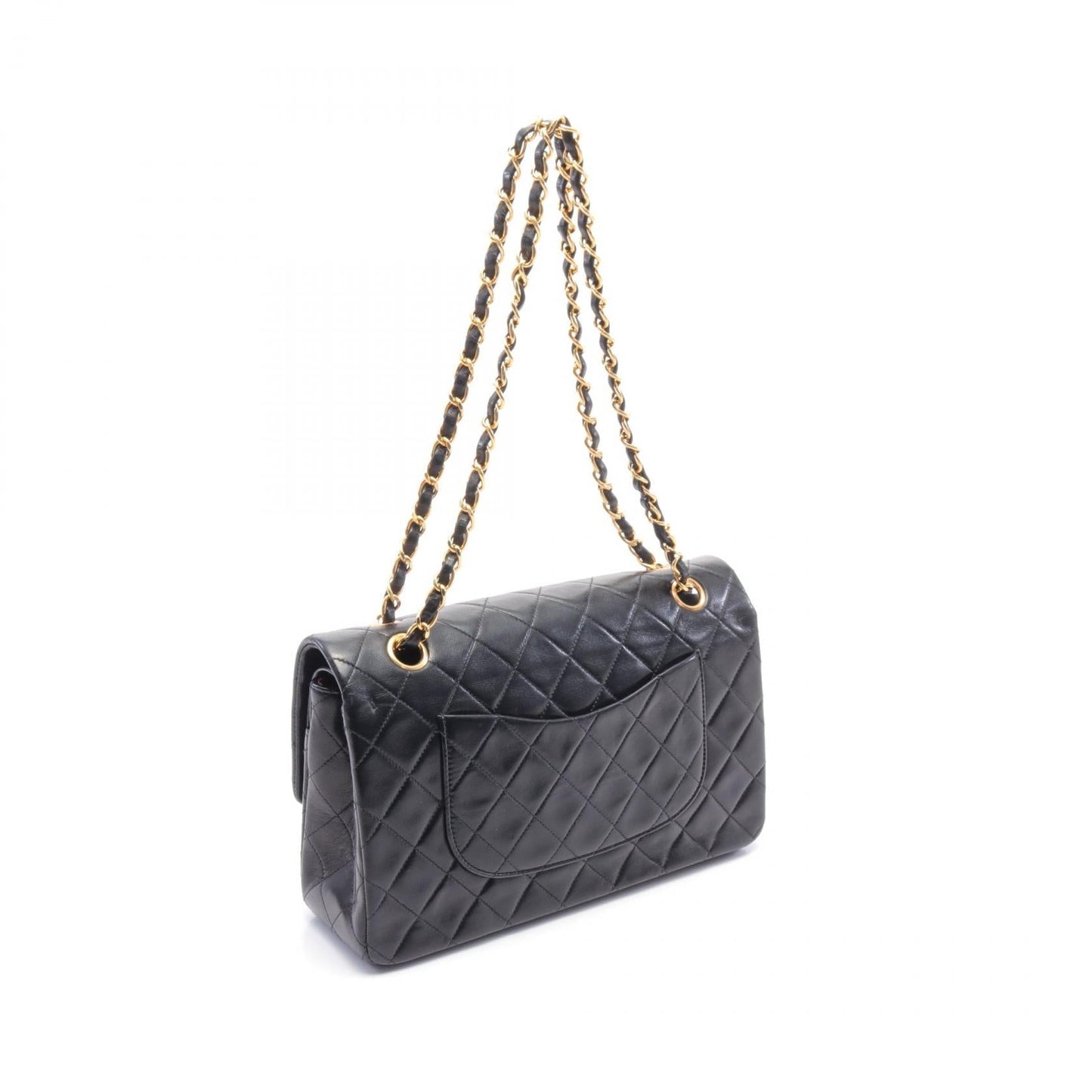 Chanel Matelasse W Flap Lambskin Shoulder Bag
