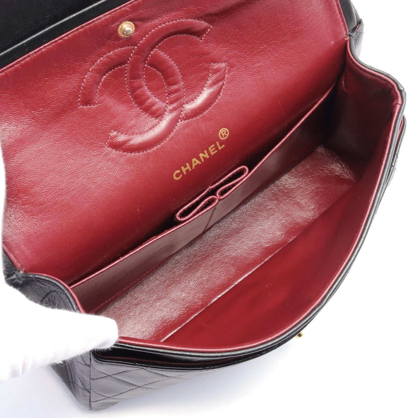 Chanel Matelasse W Flap Lambskin Shoulder Bag