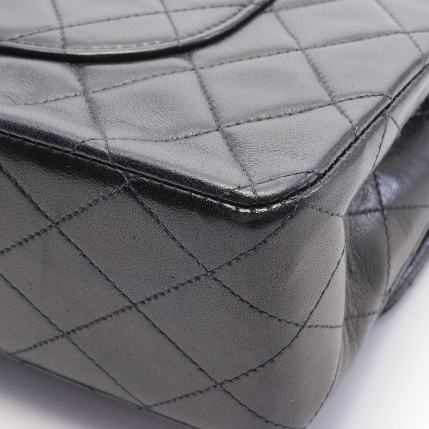 Chanel Matelasse W Flap Lambskin Shoulder Bag