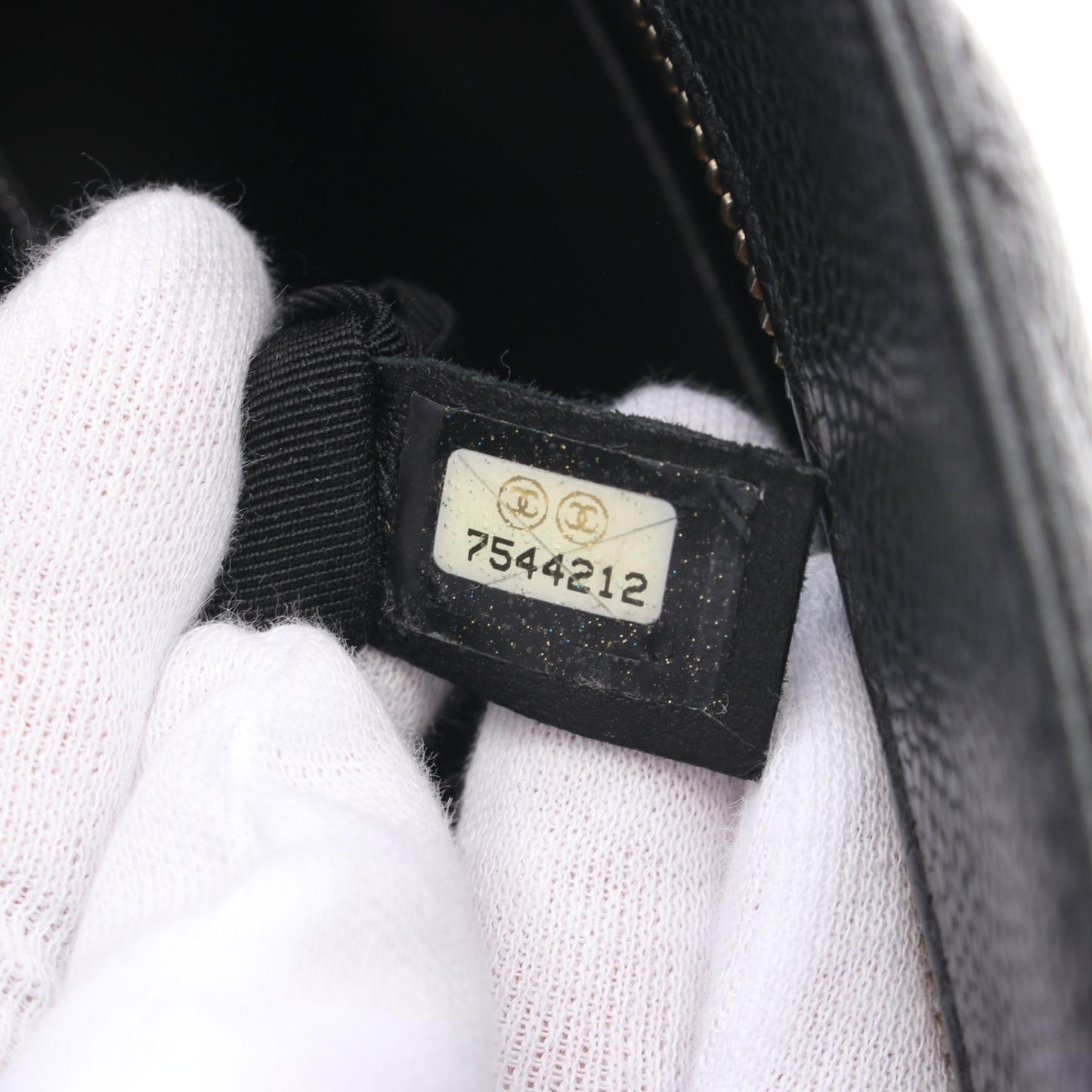 Chanel Caviar Skin Tote Bag Black A01804
