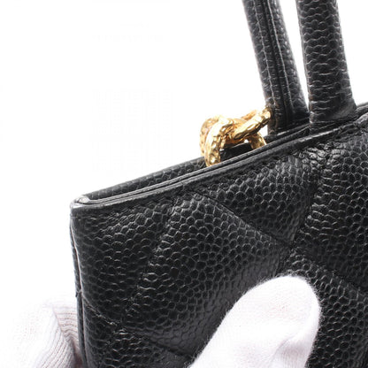 Chanel Caviar Skin Tote Bag Black A01804