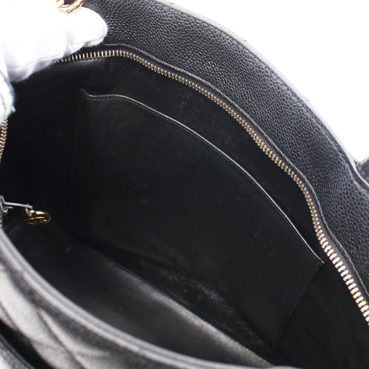 Chanel Caviar Skin Tote Bag Black A01804