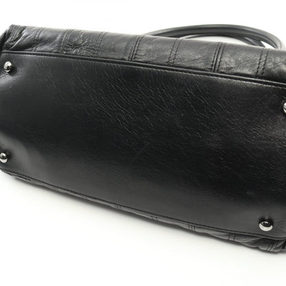 Chanel Leather Chocobar Handbag Black