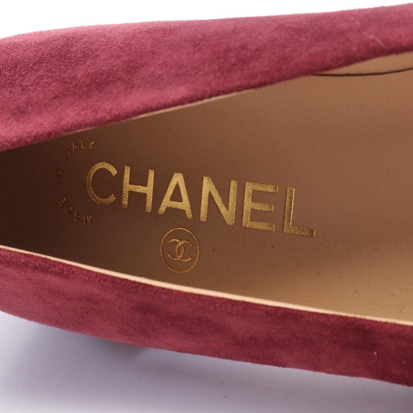Chanel Suede Leather Coco Mark Pumps G31321