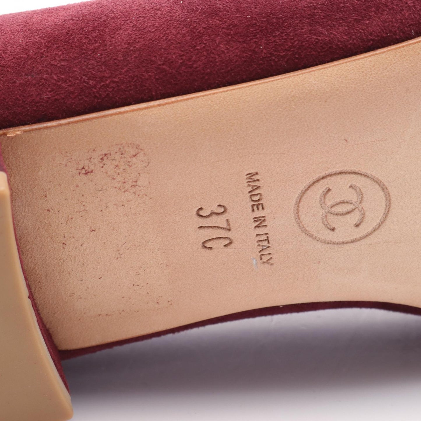 Chanel Suede Leather Coco Mark Pumps G31321