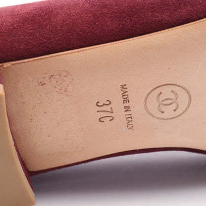 Chanel Suede Leather Coco Mark Pumps G31321