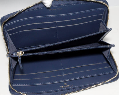 Chanel Calfskin Long Wallet Round Zipper A80056