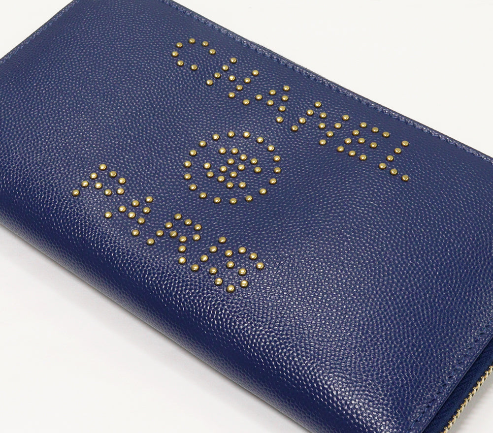Chanel Calfskin Long Wallet Round Zipper A80056