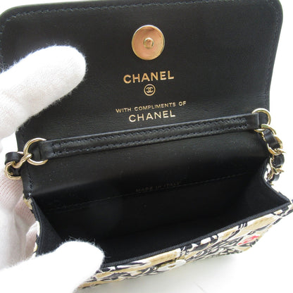Chanel Quilted Canvas Mini Flap Bag Canvas Shoulder Bag in Great Condition
