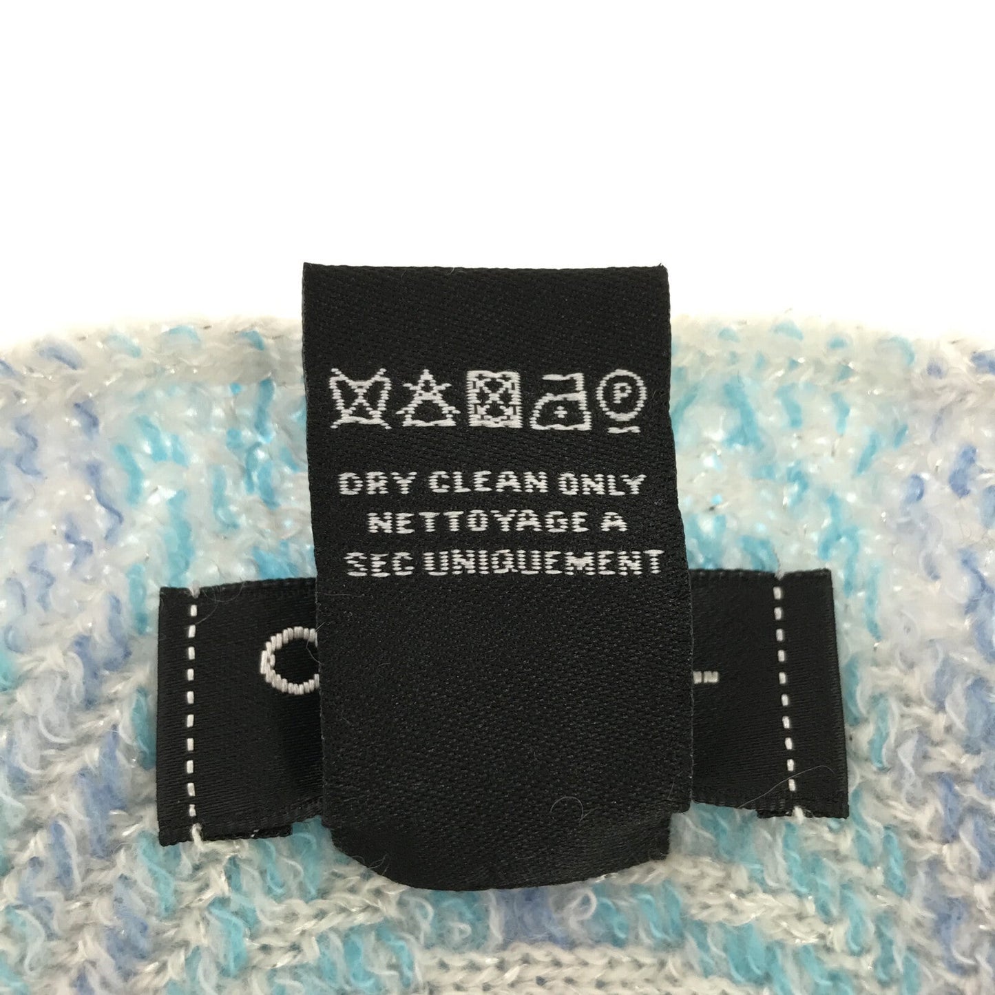 Chanel Cashmere Knit Stole Shawl