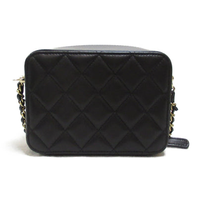 Chanel Mini Chain Shoulder Bag Lambskin Black