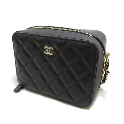 Chanel Mini Chain Shoulder Bag Lambskin Black