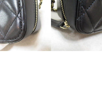 Chanel Mini Chain Shoulder Bag Lambskin Black