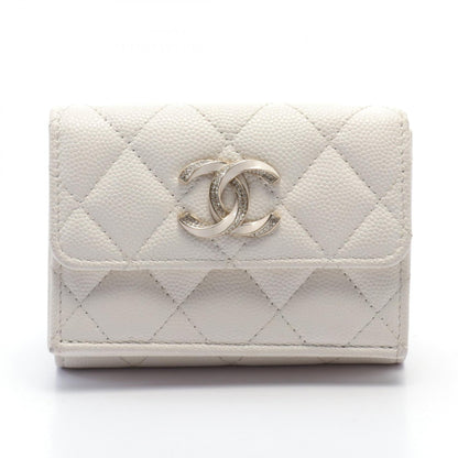 Chanel Caviar Skin Tri-fold Wallet