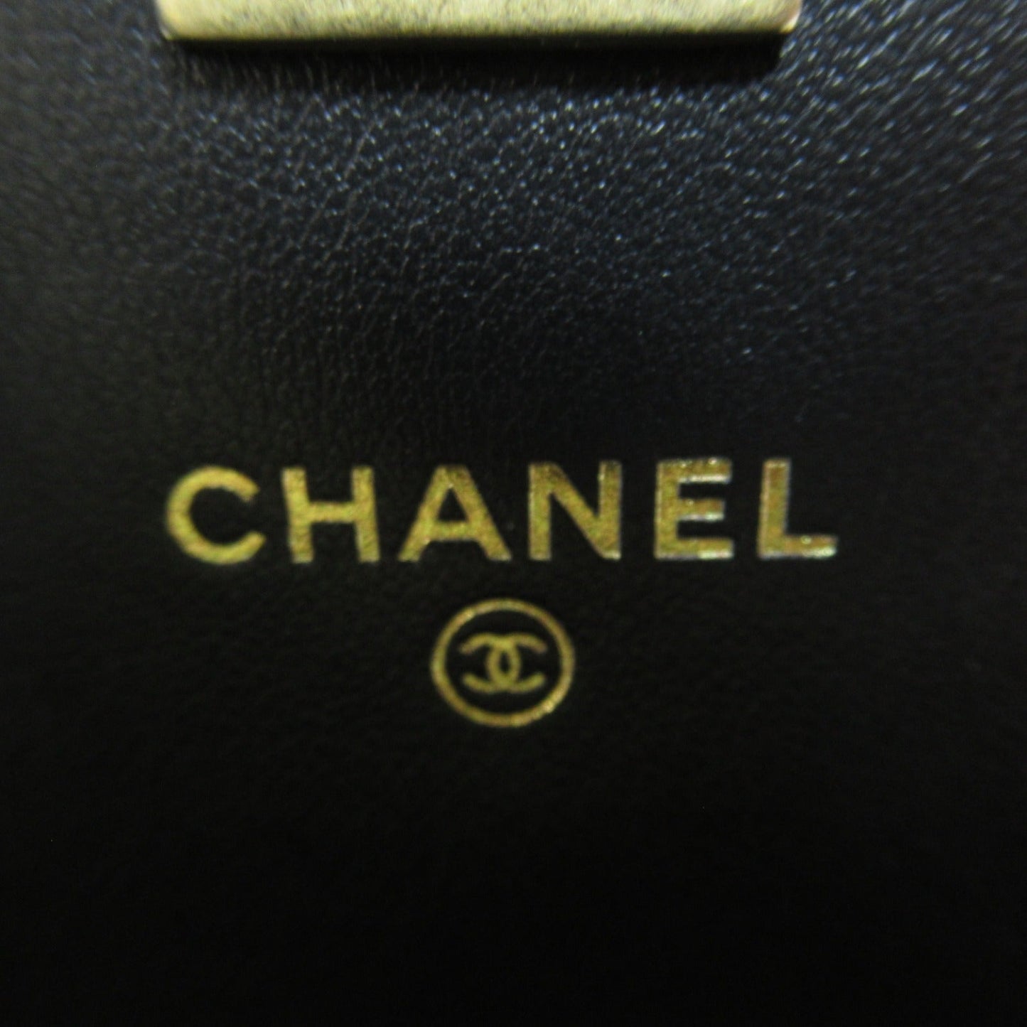 Chanel Mini Matelasse Chain Wallet Shoulder Bag Black