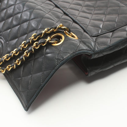 Chanel MATRASSE W Flap Chain Shoulder Bag Leather Shoulder Bag A01113 in New Condition