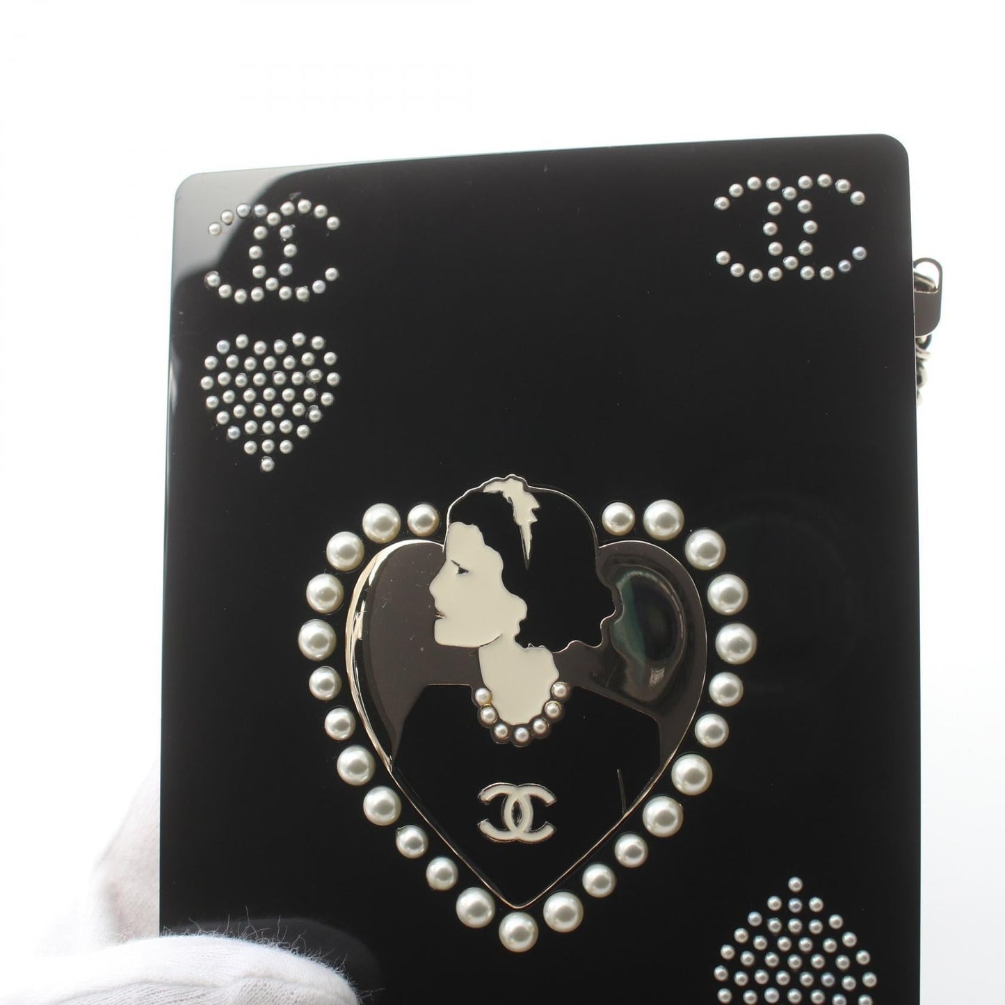 Chanel Casino Card Minaudiere Bag Metal Crossbody Bag