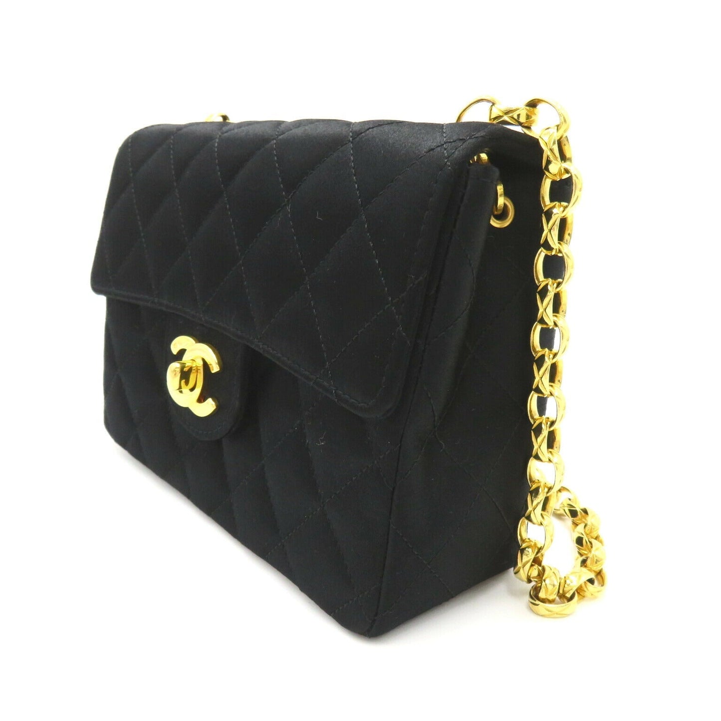 Chanel Satin Mini Matelasse Shoulder Bag