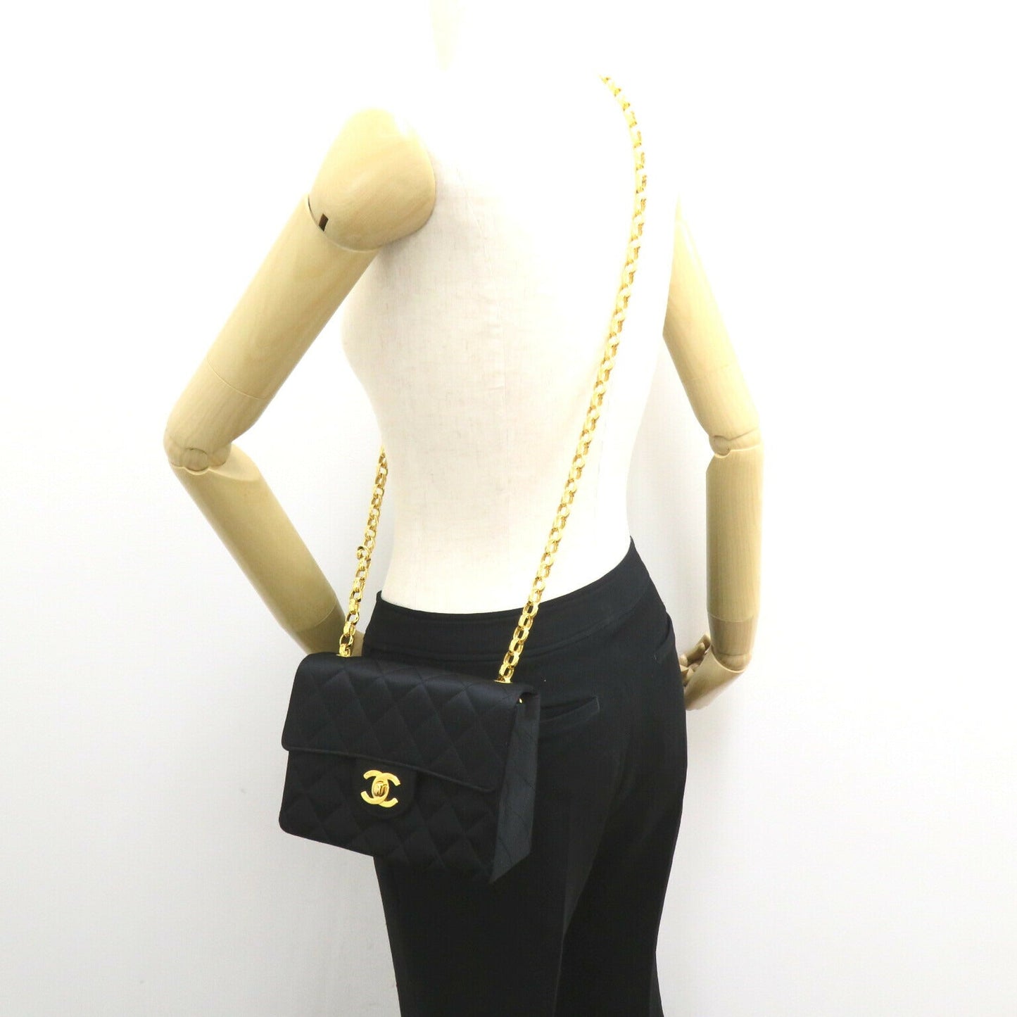 Chanel Satin Mini Matelasse Shoulder Bag