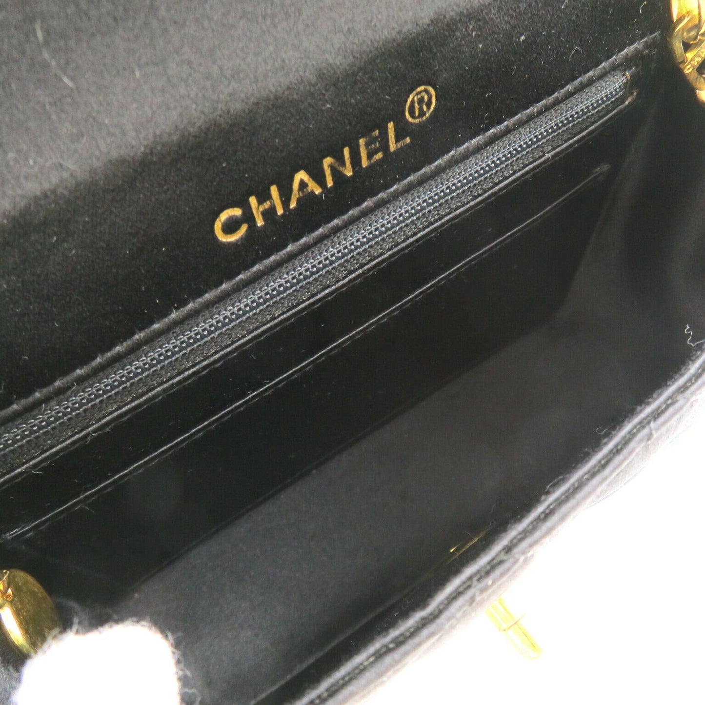 Chanel Satin Mini Matelasse Shoulder Bag