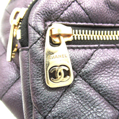 Chanel Quilted Leather Zip Belt Bag Leather Belt Bag AS0556 in New Condition