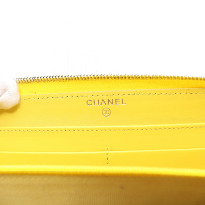 Chanel Caviar Skin Matelasse Long Wallet