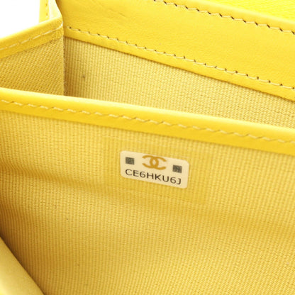 Chanel Caviar Skin Matelasse Long Wallet