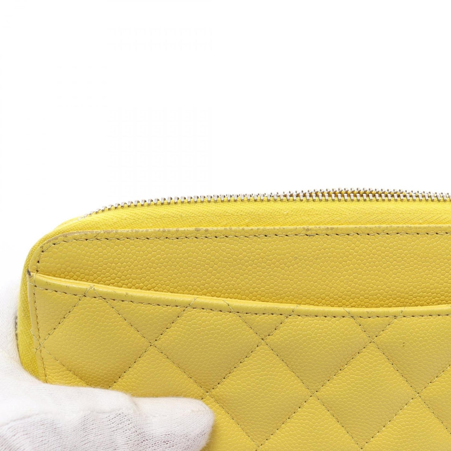 Chanel Caviar Skin Matelasse Long Wallet