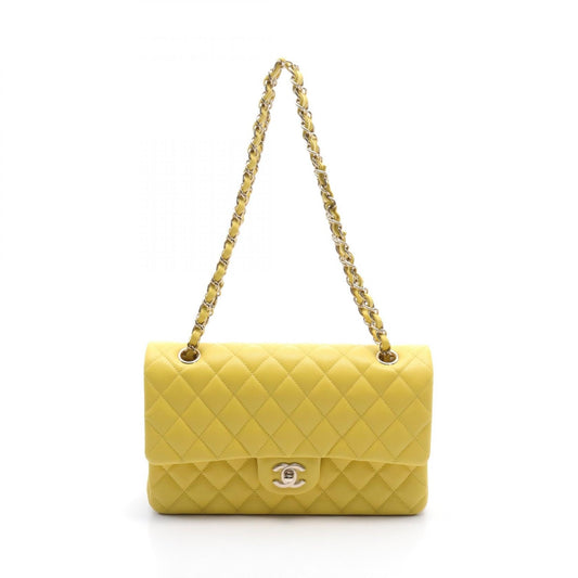 Chanel Caviar Skin Matelasse W Flap Shoulder Bag