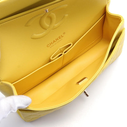Chanel Caviar Skin Matelasse W Flap Shoulder Bag