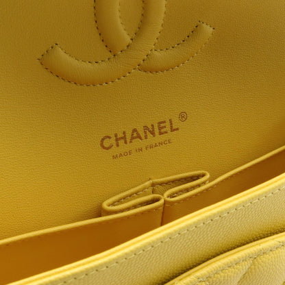 Chanel Caviar Skin Matelasse W Flap Shoulder Bag