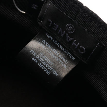 Chanel Coco Beach Cotton Cap Black