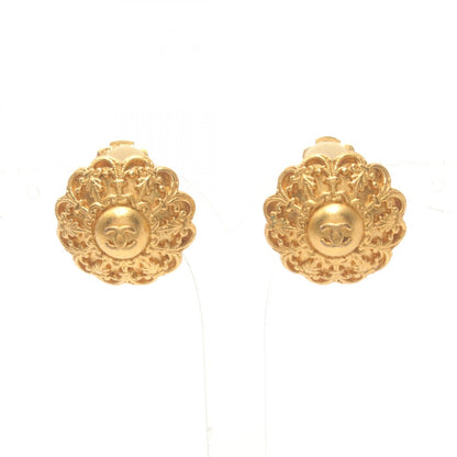Chanel Coco Mark Earrings Gold Plated