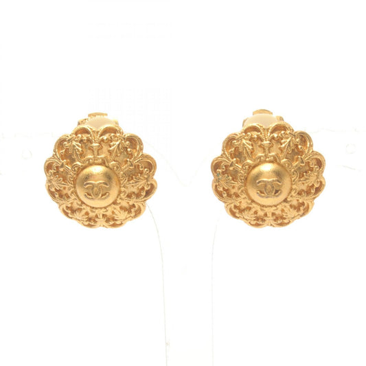 Chanel Coco Mark Earrings Gold Plated